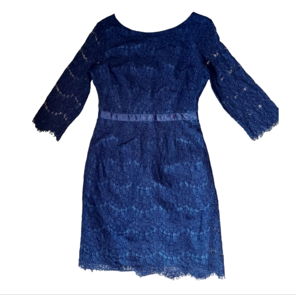 Atmosphere Royal Blue Lace Dress - Picture 1 of 10